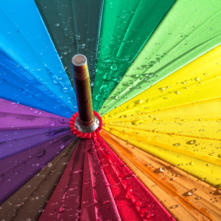 Parapluie multicolor